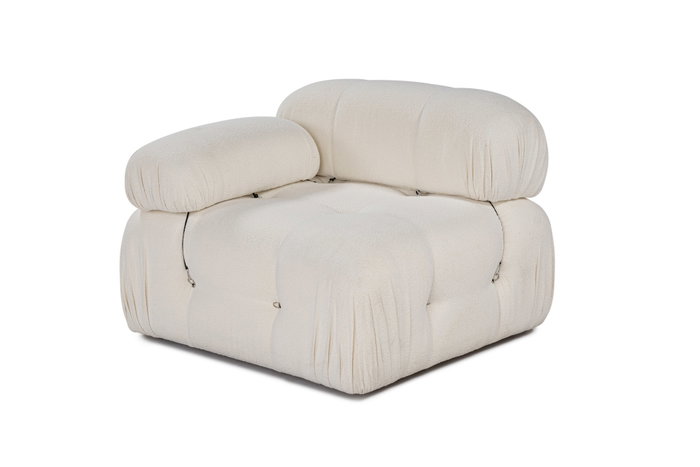 Atelier Del Sofa Sofá 1 Plaza Beige 95x95x75 cm